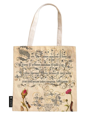 Boodschappentas ''Flämische Rose'' beige - (L)38 x (B)38 cm
