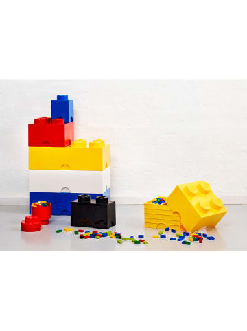 Aufbewahrungsbox "Brick 1" in Rot - (H)18,3 x Ø 12,3 cm