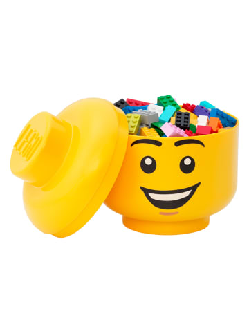 Pojemnik "Happy Boy" w kolorze żółtym - wys. 18,5 x Ø 16 cm