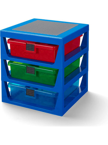 Regal in Blau - (B)34,6 x (H)32,6 x (T)37,9 cm