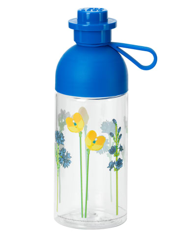 Bidon "Wild Flowers" w kolorze niebiesko-żółtym - 500 ml