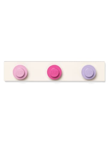 Wandkapstok lichtroze/paars - (B)33 x (H)9 x (D)6,5 cm