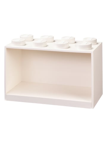Regał ścienny "8 Knobs" w kolorze białym - 31,8 x 21,3 x 16 cm