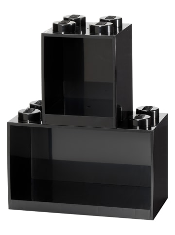 Regał "Brick" w kolorze czarnym - 21,5 x 32 x 16 cm