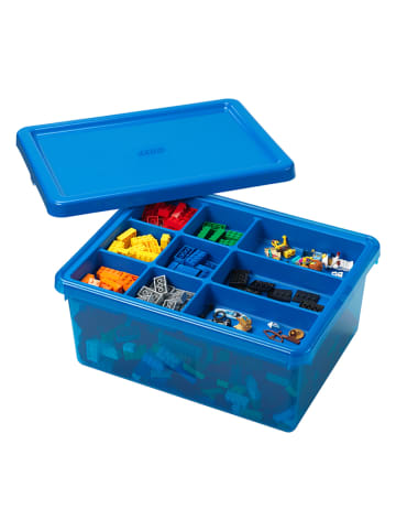 Aufbewahrungsbox "Sort & Store Medium" in Blau - (B)15 x (H)6 x (T)12 cm