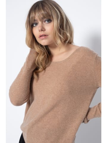 Kaszmirowy sweter "Lindsay" w kolorze beżowym