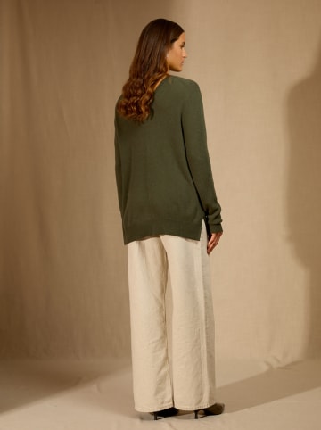 Kaszmirowy sweter "Lova" w kolorze khaki