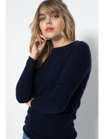 Kaszmirowy sweter "Megan" w kolorze granatowym