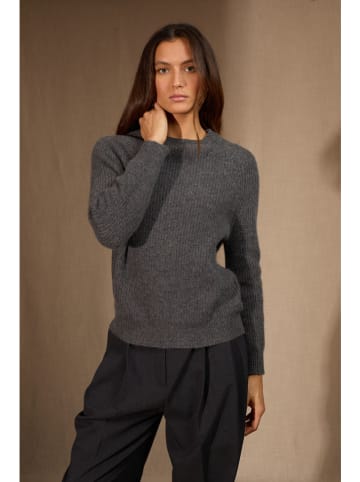Kaszmirowy sweter "Oceane" w kolorze antracytowym