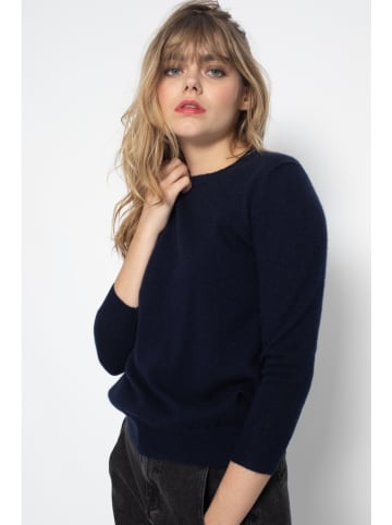 Kaszmirowy sweter "Vanessa" w kolorze granatowym
