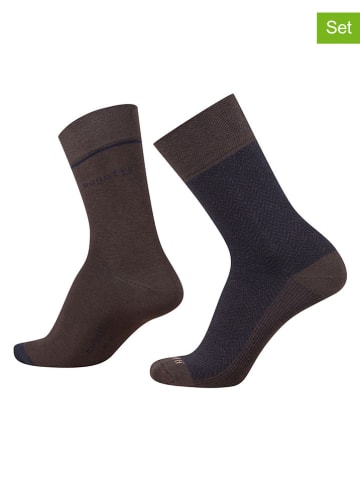 4er-Set: Socken in Braun