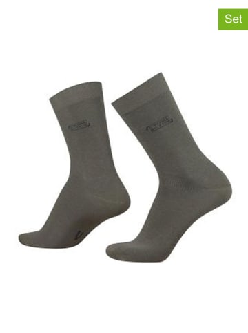 2er-Set: Socken in Khaki