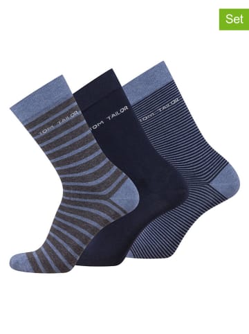 3-delige set: sokken donkerblauw