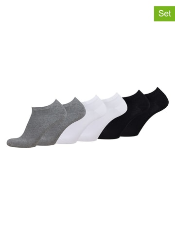 6er-Set: Socken in Weiß/ Grau/ Schwarz