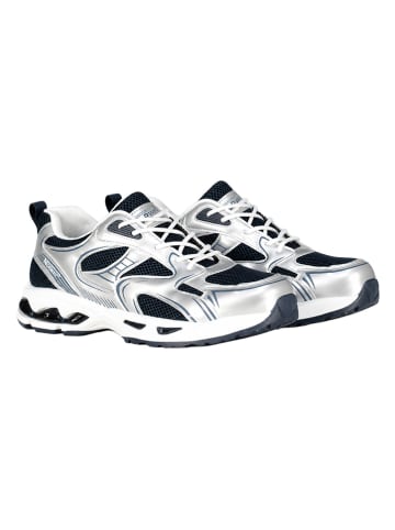 Sneakers "Orfo" in Silber/ Dunkelblau