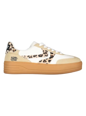 Sneakersy "Oleopar" w kolorze biało-beżowym