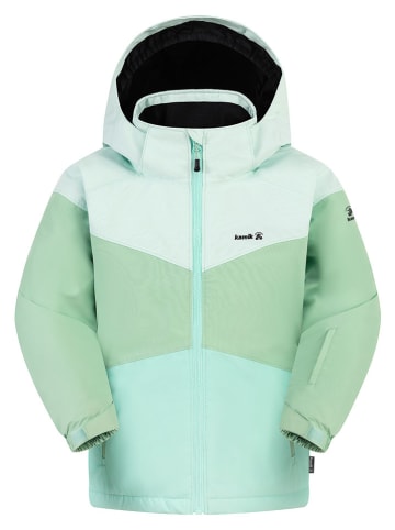 Winterjas turquoise/groen