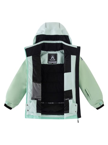 Winterjas turquoise/groen