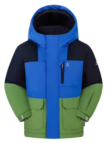 Winterjacke "Gideon" in Blau/ Grün/ Schwarz
