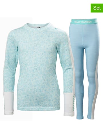 2-częściowy zestaw bielizny funkcyjnej w kolorze błękitnym