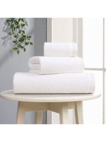 3tlg. Handtuch-Set in Creme