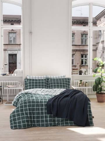 Renforcé beddengoedset "Casual" groen