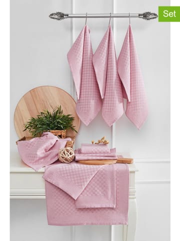 10er-Set: Geschirrtücher in Rosa