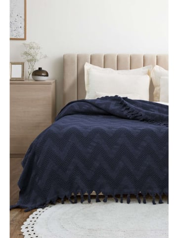 Bedsprei "Naomi" donkerblauw