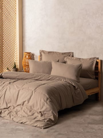 Renforcé beddengoedset beige
