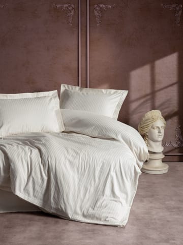 Satijnen beddengoedset crème