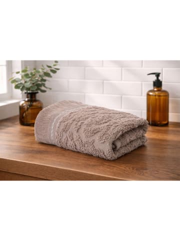6er-Set: Gästehandtücher in Beige
