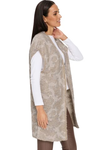 Longcardigan in Taupe
