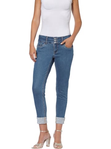 Dżinsy - Skinny fit - w kolorze niebieskim