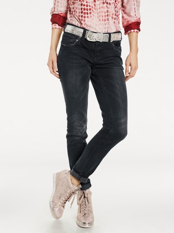 Dżinsy - Slim fit - w kolorze czarnym