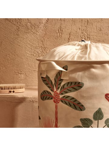 Wasmand "Abstract" beige/meerkleurig - (H)40 x Ø 36 cm