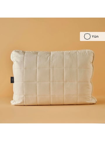 Woll-Kopfkissen "Deluxe" in Weiß - (L)50 x (B)70 cm