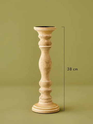 Kerzenhalter "Carli" in Beige - (H)38 cm