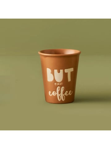 Kaffeebecher "First Espresso" in Orange - 100 ml