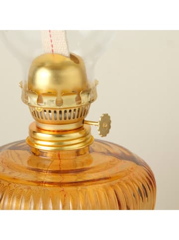 Lampa olejowa w kolorze pomarańczowym - wys. 33 x Ø 13 cm
