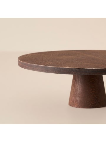 Patera w kolorze ciemnobrązowym - wys. 19 x Ø 26,5 cm