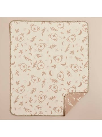 Babydeken "Koala" crème/taupe - (L)120 x (B)100 cm