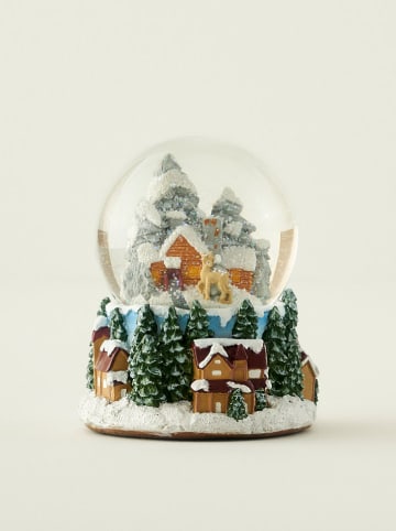 Sneeuwkogel meerkleurig - (H)15 x Ø 11 cm