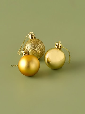 12tlg. Weihnachtskugel-Set in Gold - Ø 4 cm