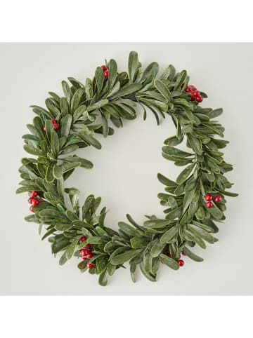 Kunstkerstkrans groen/rood - Ø 35 cm