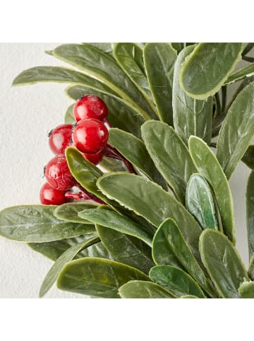 Kunstkerstkrans groen/rood - Ø 35 cm