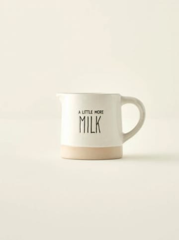 Milchkrug "Bohemia" in Weiß/ Beige - 300 ml