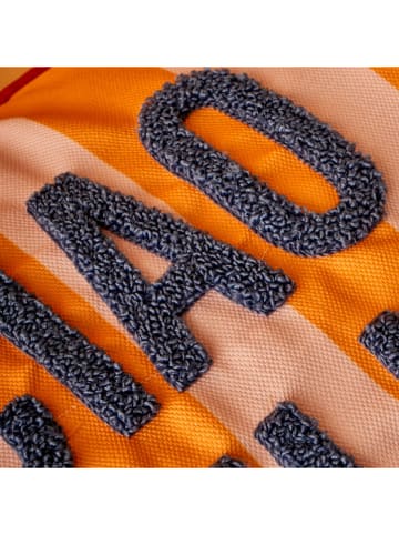 Kissenhülle ''Line'' in Orange/ Blau - (L)35 x (B)50 cm