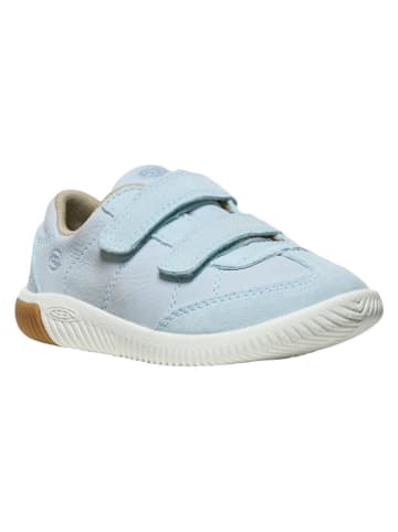 Skórzane sneakersy barefoot "KNX T-TOE DS" w kolorze błękitnym