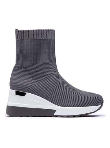 Sneakersy w kolorze szaro-białym