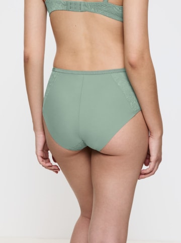 Pełne figi high waist "Amourette Charm" w kolorze zielonym